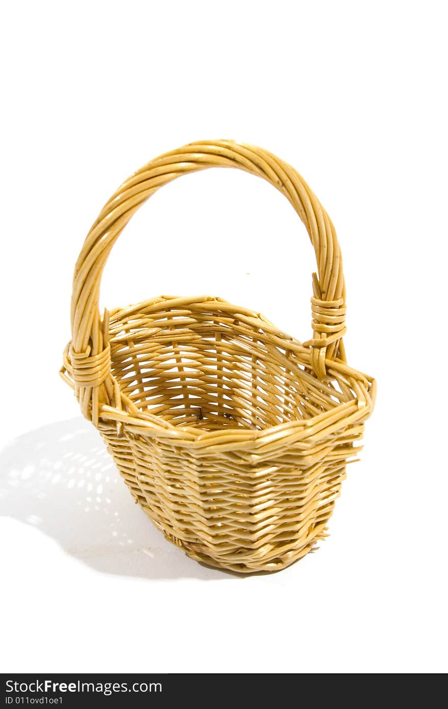 Empty wicker basket