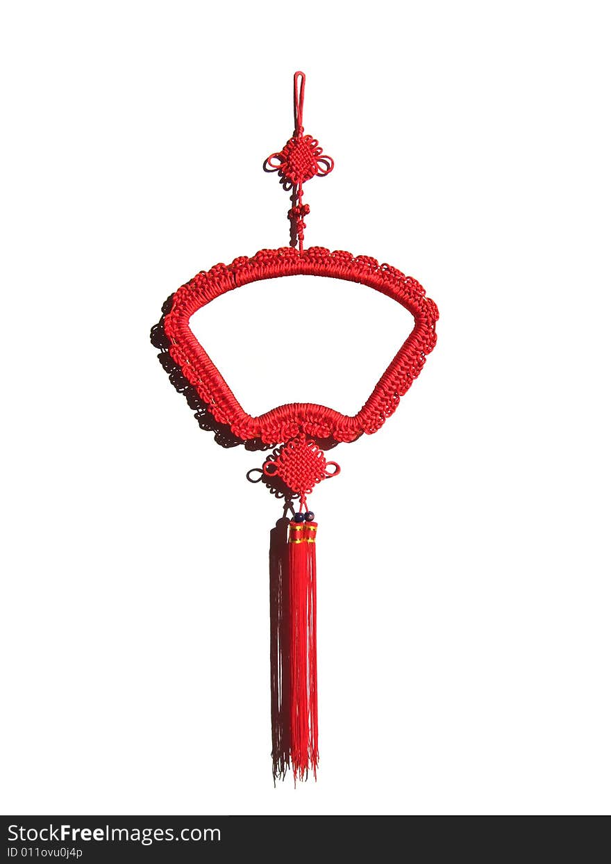 Chinese Knot with tassel for good wish in Spring Festival