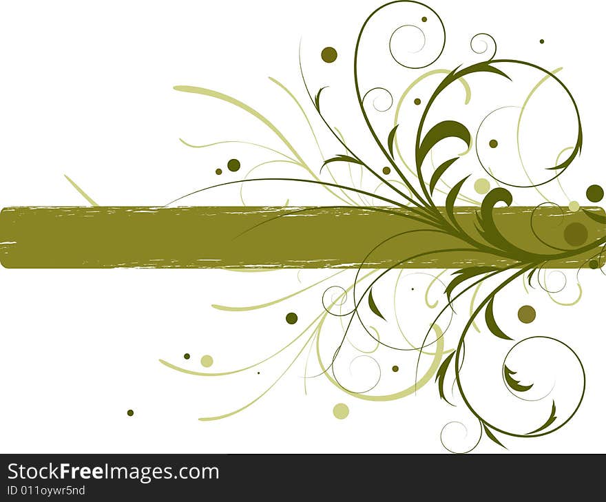 Abstract floral background. Vector illustration.