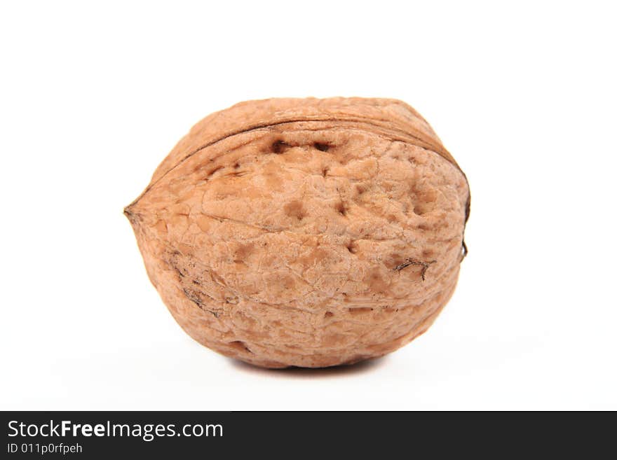 walnut isolated on white background