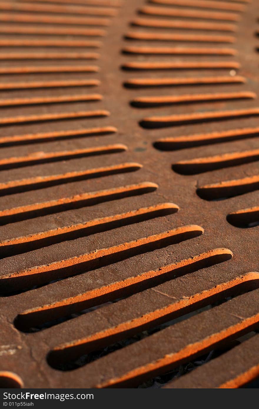 A nice pattern found in a metal grate.