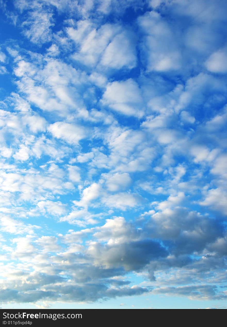 Cloudscape as background