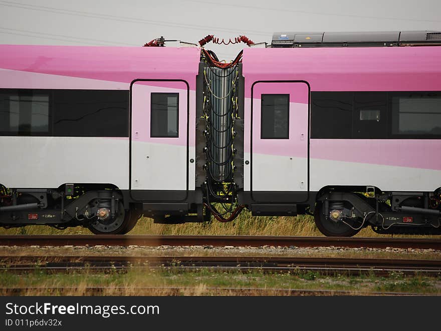 High speed pink personall wagoons. High speed pink personall wagoons