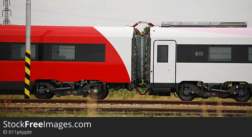 High speed red personall wagoons. High speed red personall wagoons