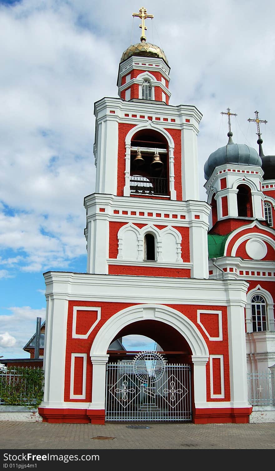 Belltower of old orthodox church