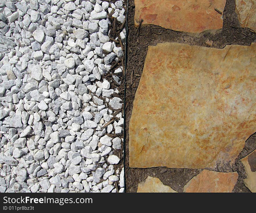 A mix of stones and gravel texture. A mix of stones and gravel texture