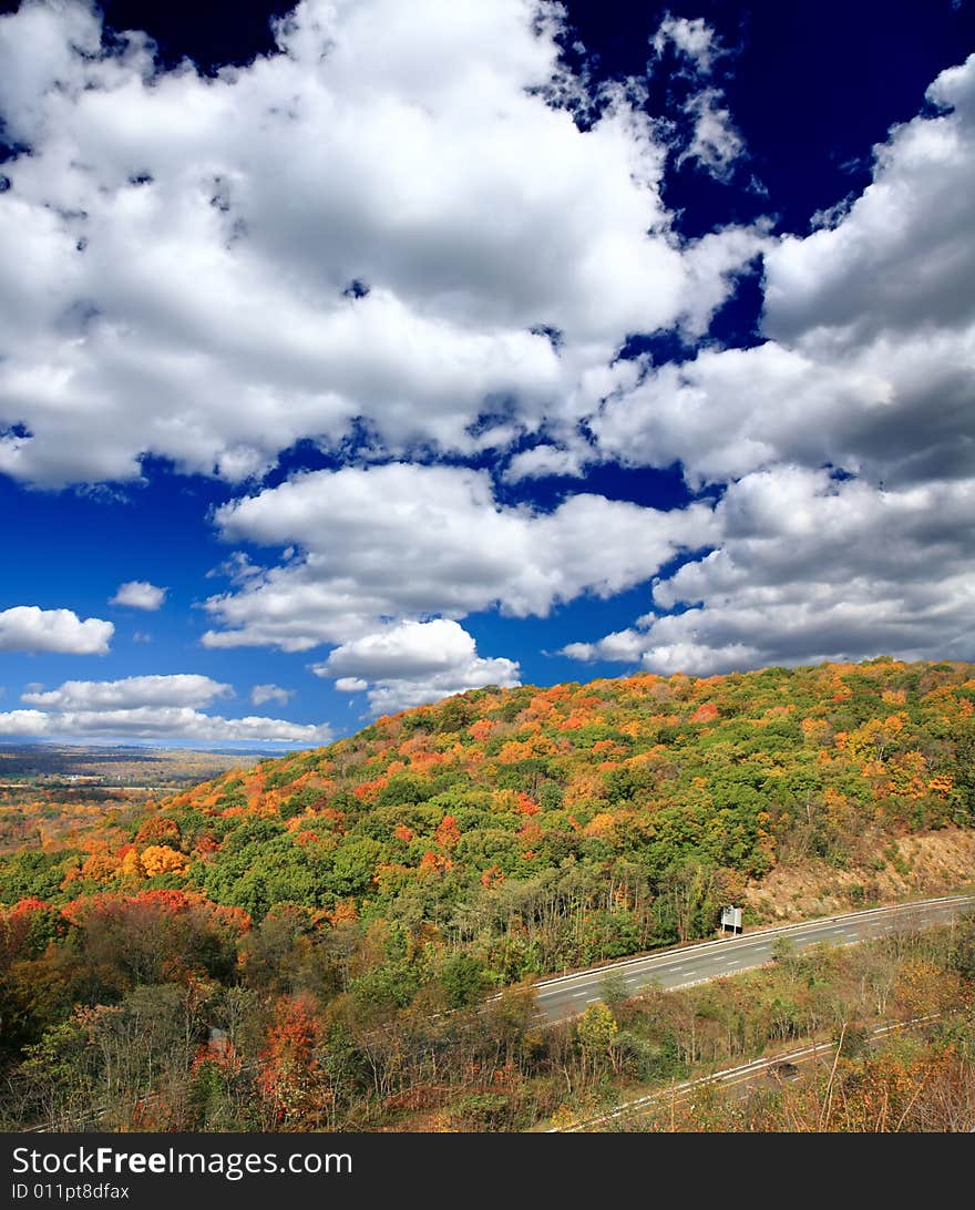 Sky and landscape