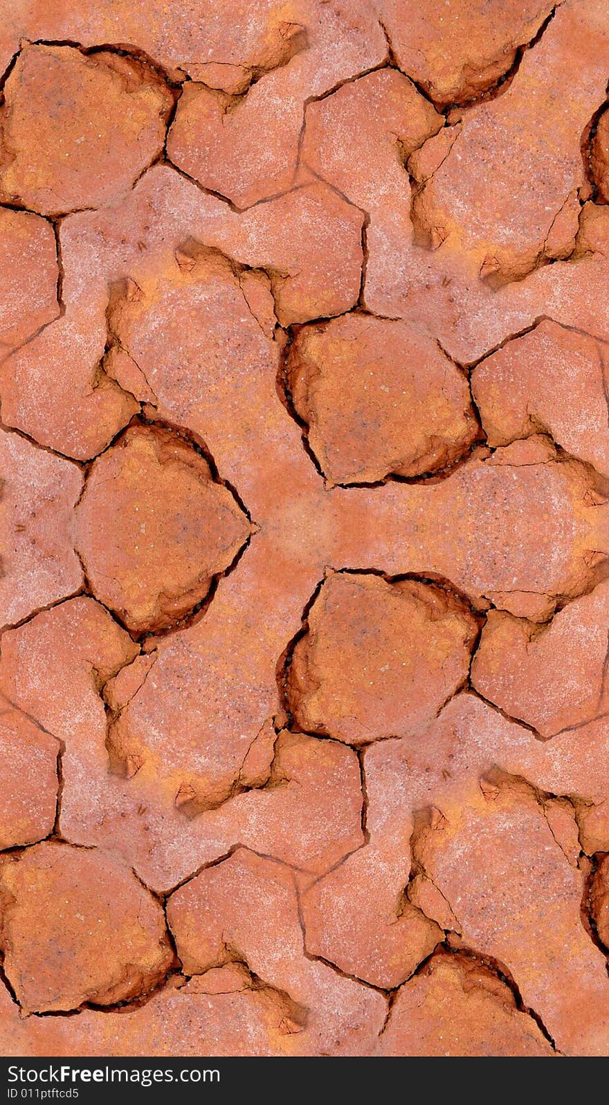 Cracked Brickwork Tile Pattern Background Texture