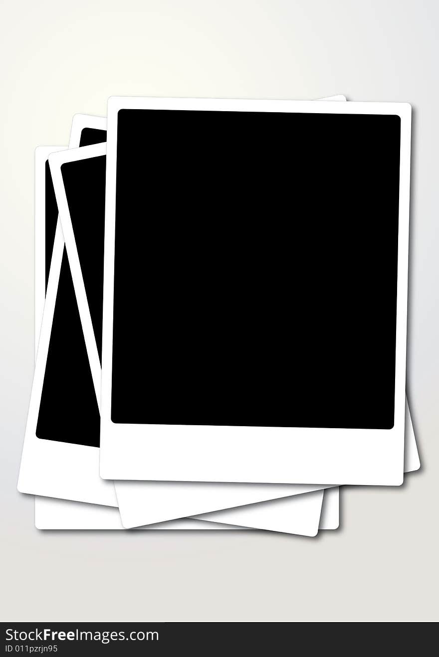 Instant photo blank film illustration. Instant photo blank film illustration.