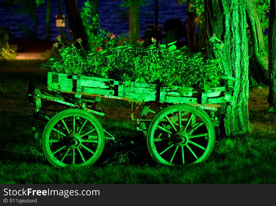 Cart of grass in hotel Magic Life Marmaris