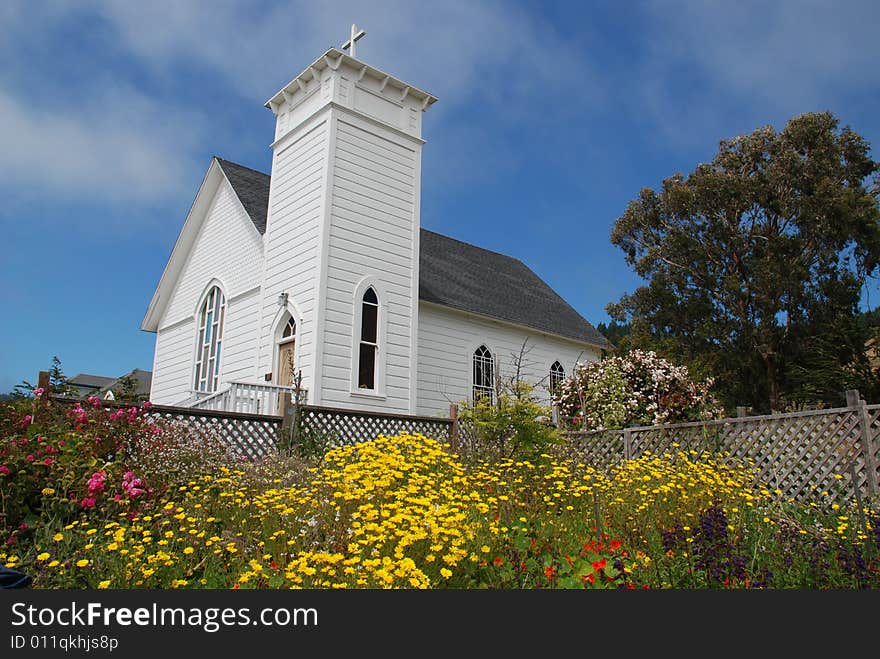 Oregon church along the coast. Norther Oregon. Oregon church along the coast. Norther Oregon.