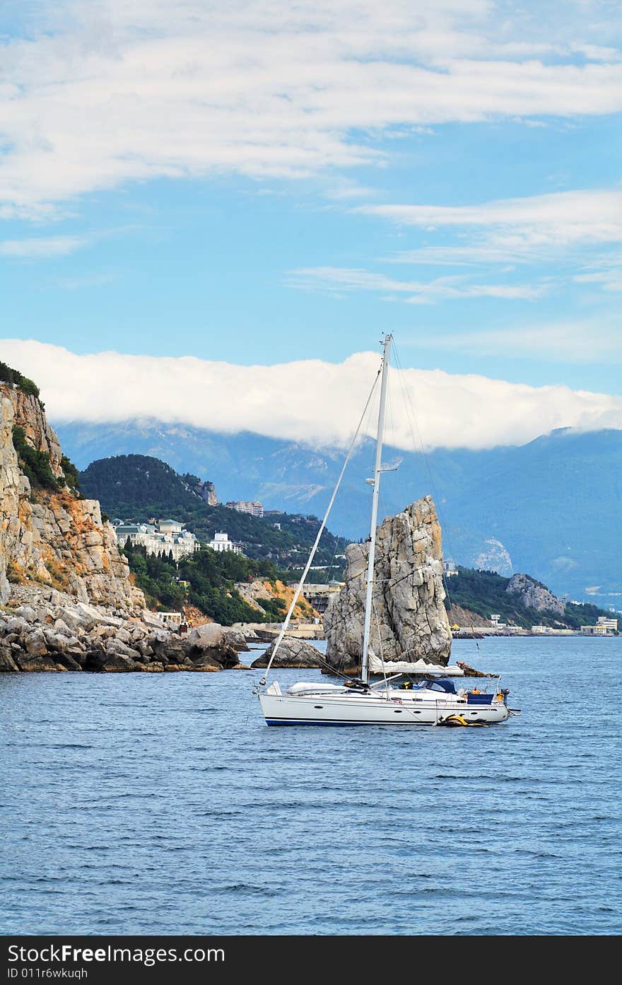 Yacht in sea