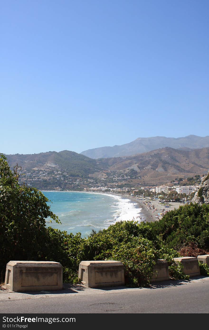 Sea View of La Herradura Bay ( Granada , Spain )