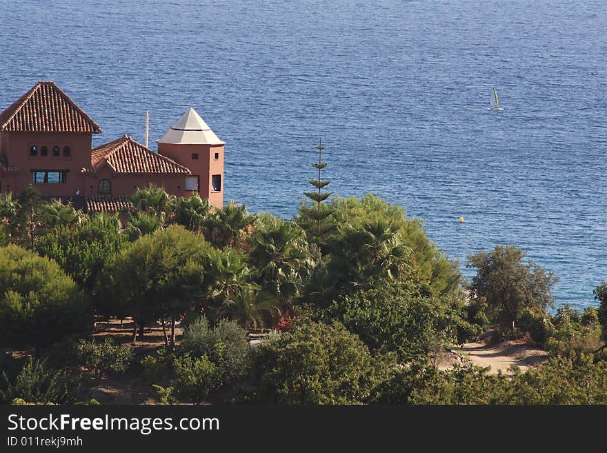 Sea View Of La Herradura Bay ( Granada , Spain )