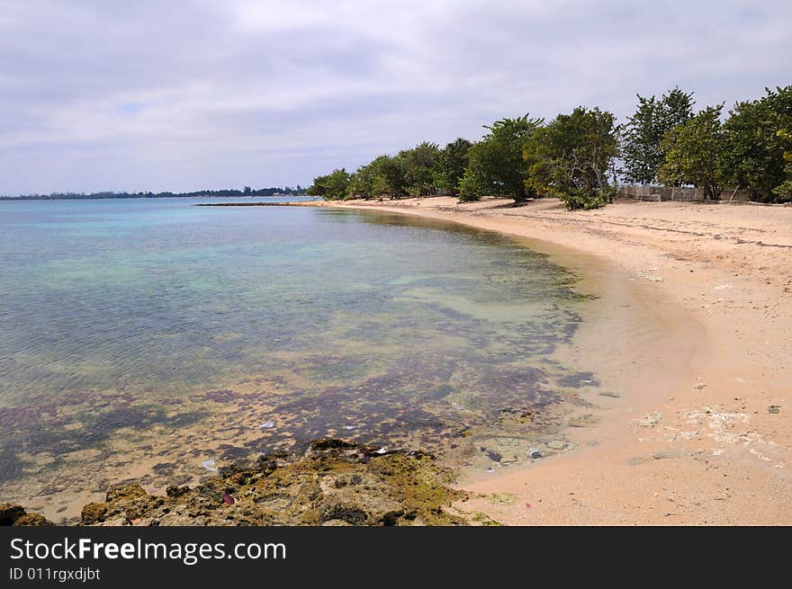 Solitary beach