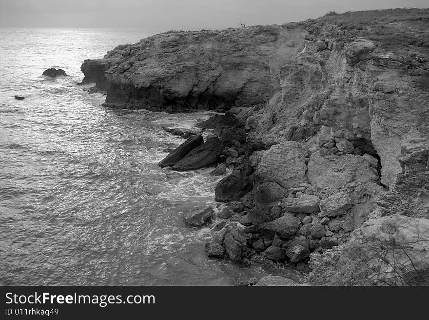 Beautiful view of the cliff in south-east part of Puerto Rico. Beautiful view of the cliff in south-east part of Puerto Rico