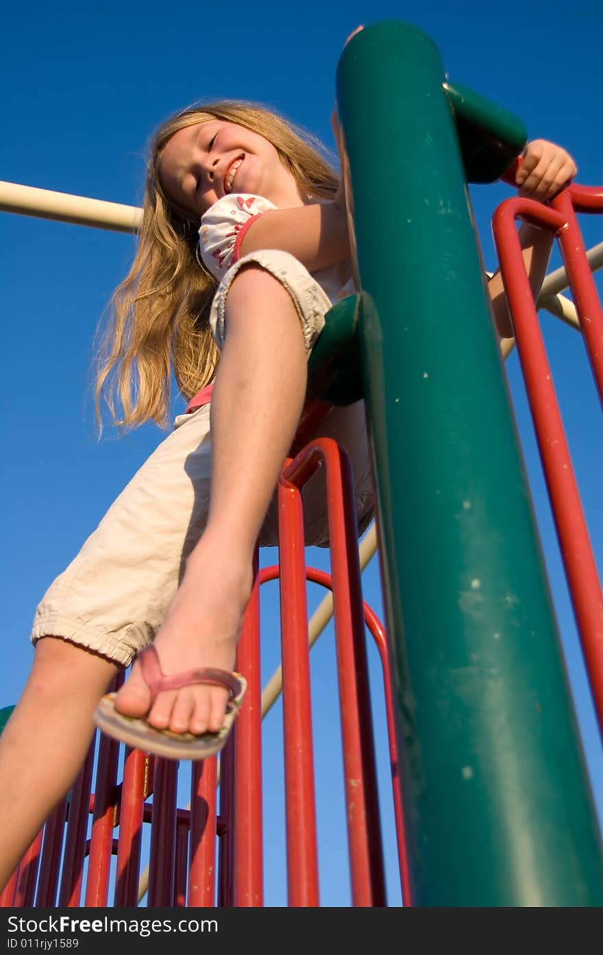 Girl On Playground