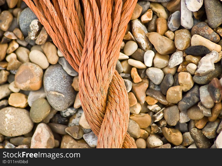 Rope on a beach