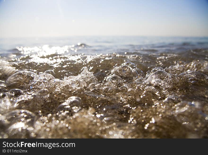 Water on the sand