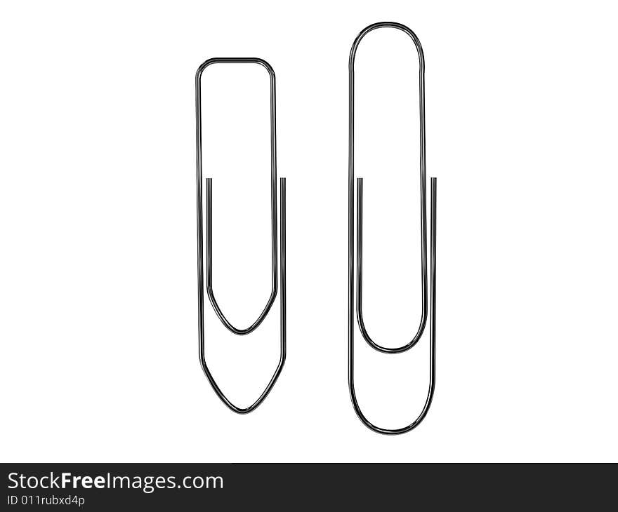 Paper clip isolated