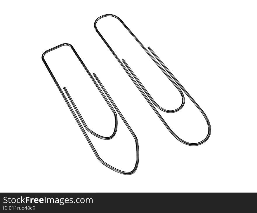 Paper clip isolated