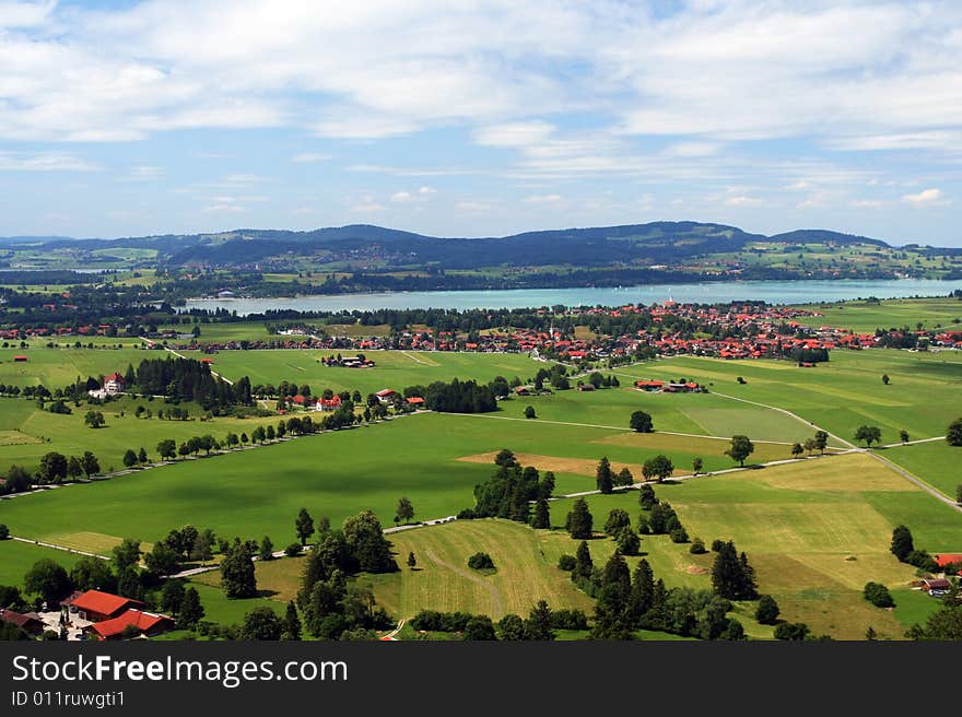 Alpenvorland, Germany from a lookout.