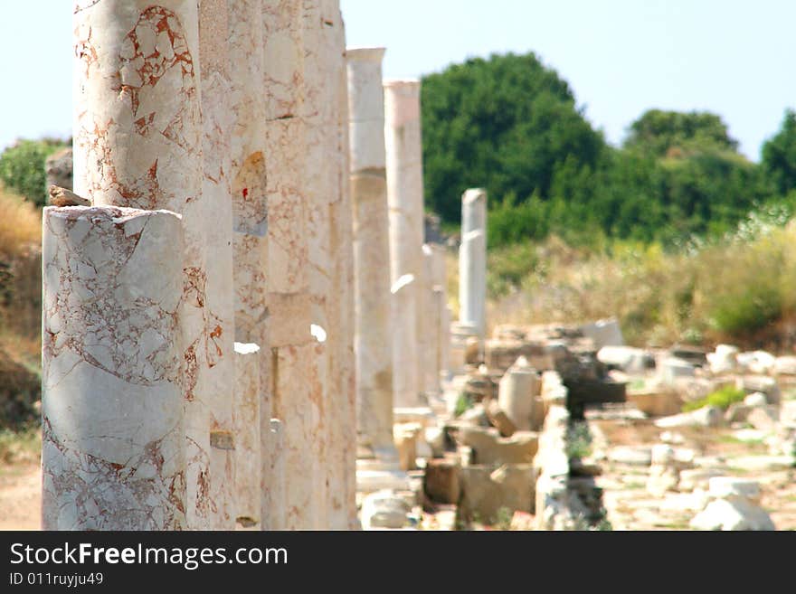 Temple of side Turkey, antique architecture