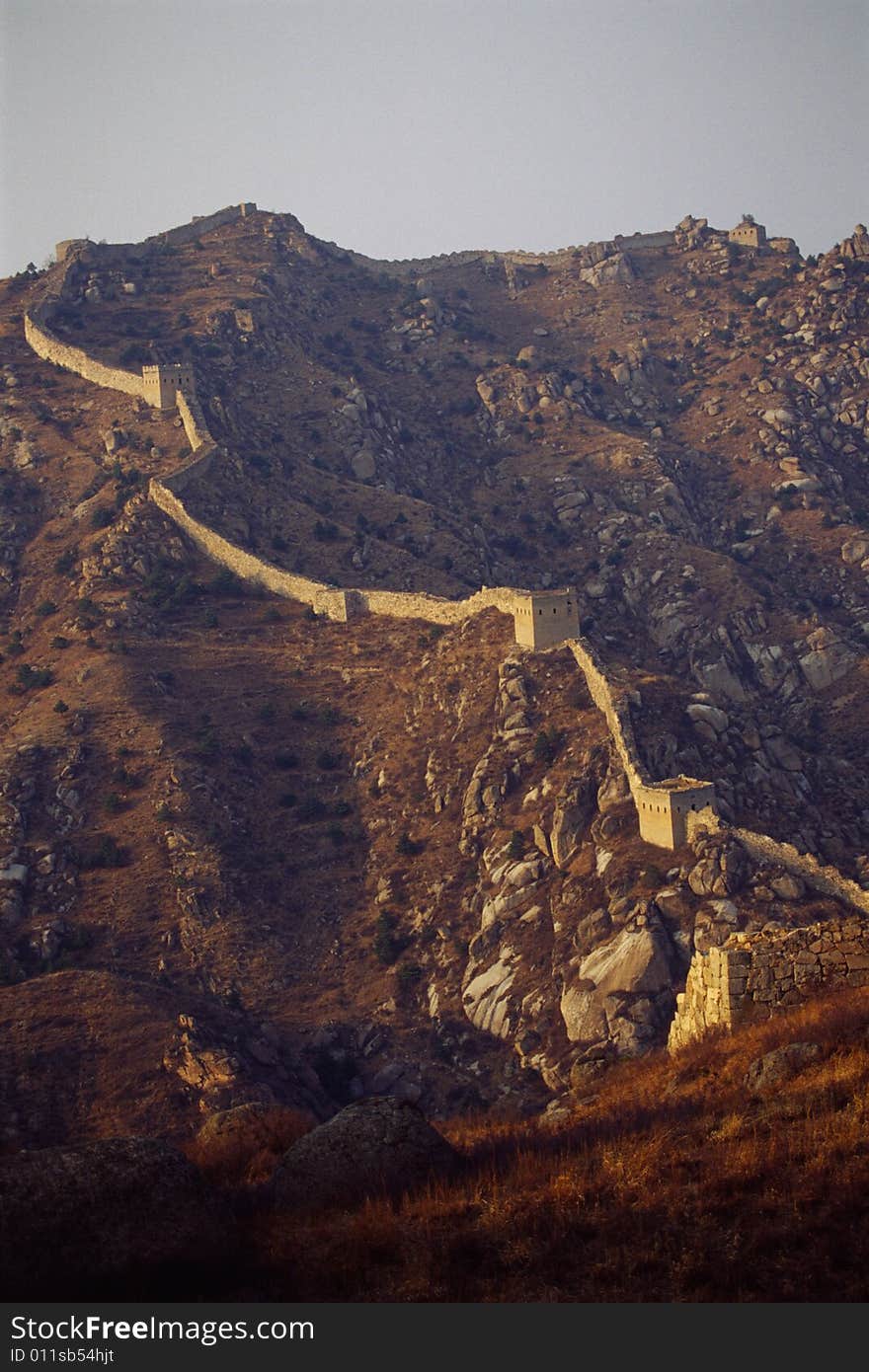 Great Wall of China, laiyuan, hebei, china. Great Wall of China, laiyuan, hebei, china