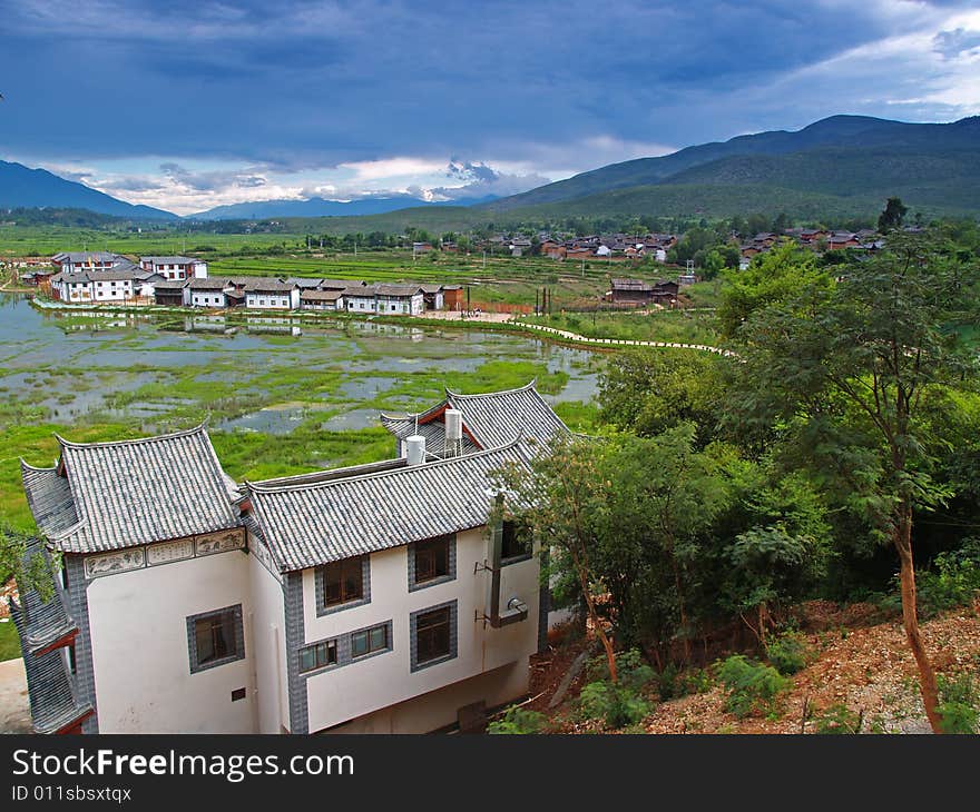 Scenery landscape near Lijiang