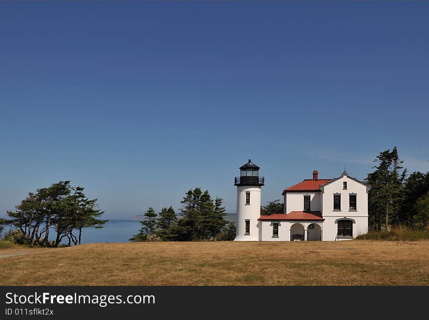 Admiralty head lighthouse in Fort Casey state park