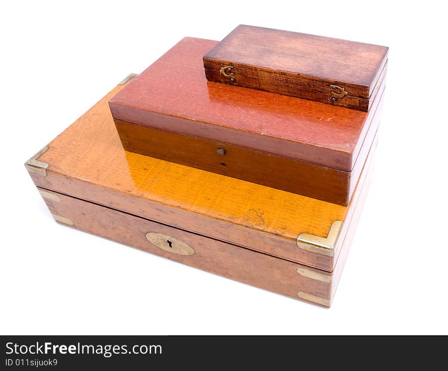 Wood Box Isolated