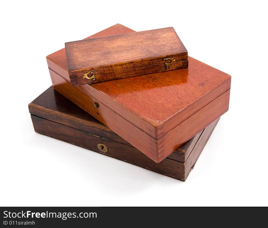 Wood Box Isolated