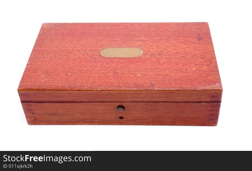 Wood Box Isolated