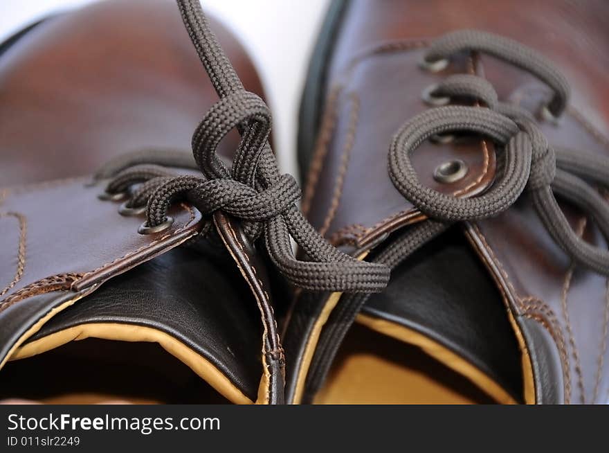 Close-up of man shoes