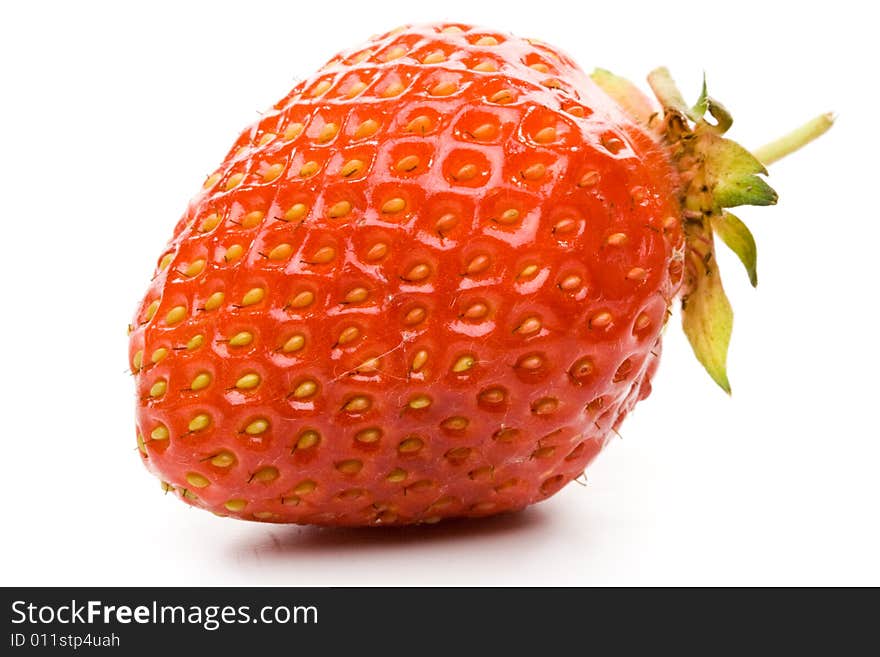 Fresh sweet strawberry on a white background. Fresh sweet strawberry on a white background