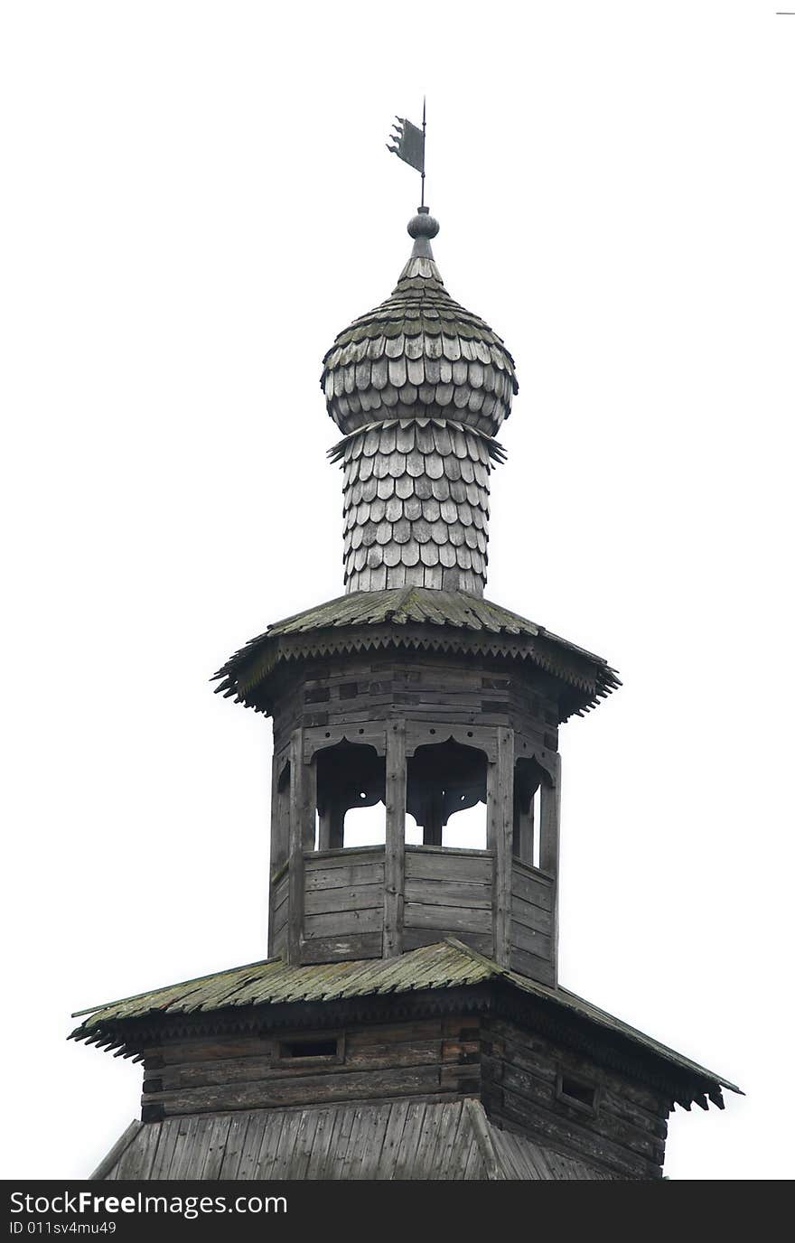 Wooden Spire Of Ancient Tower