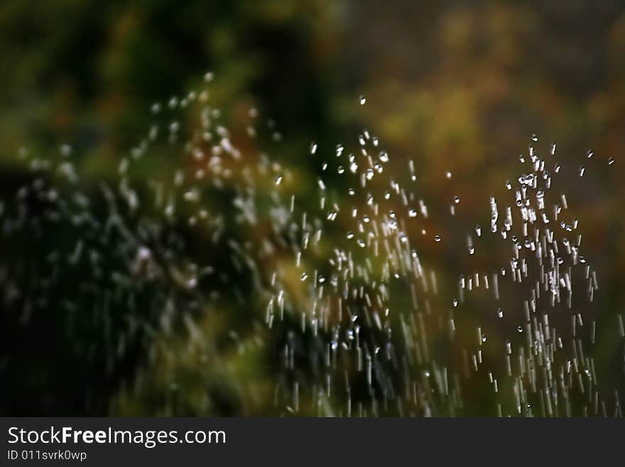 Stunning water fresh drops on the air