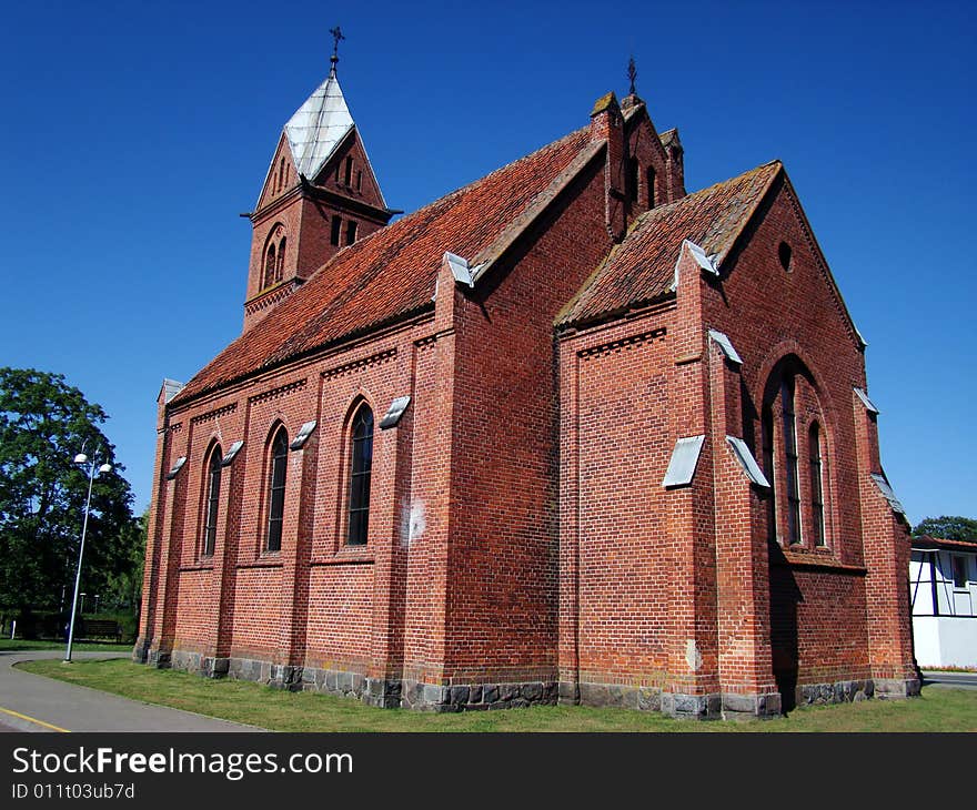 Church in the sky's background