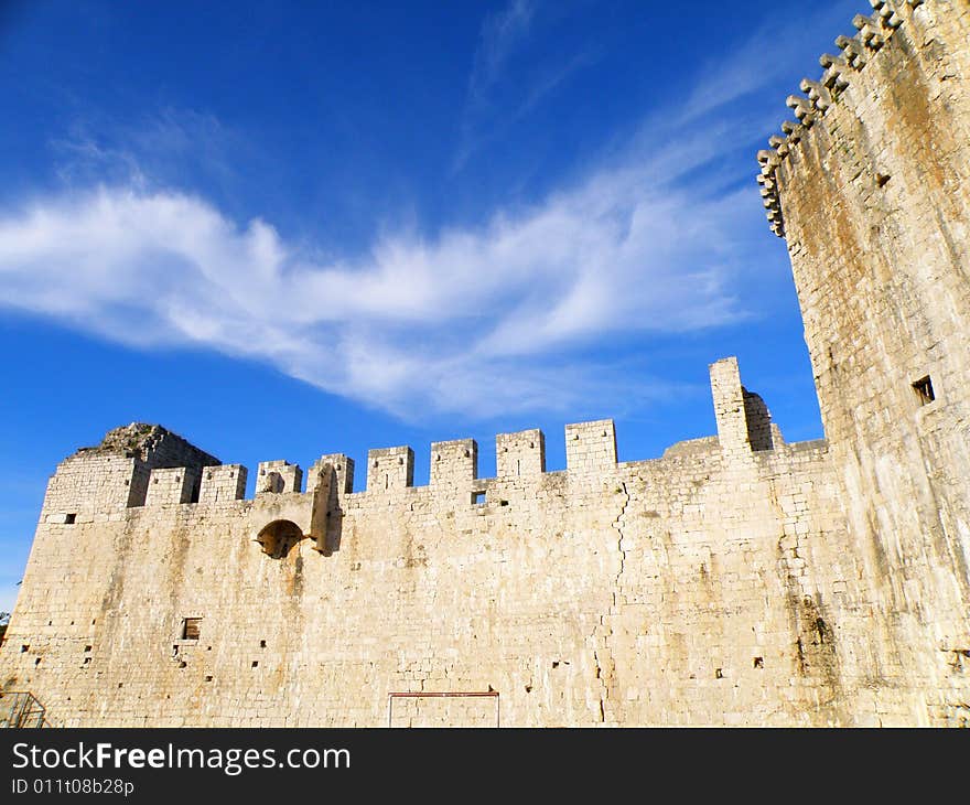 Ancient castle in Trogir in Croatia