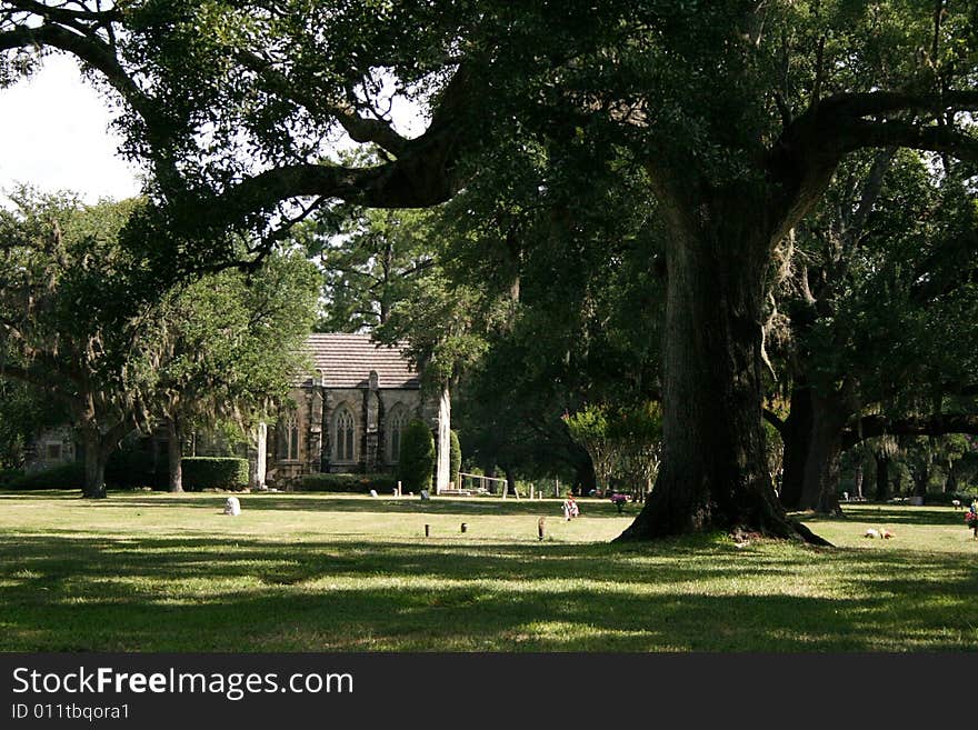 Church in a Cemetery