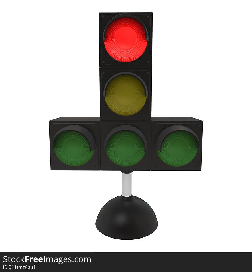 Red traffic light