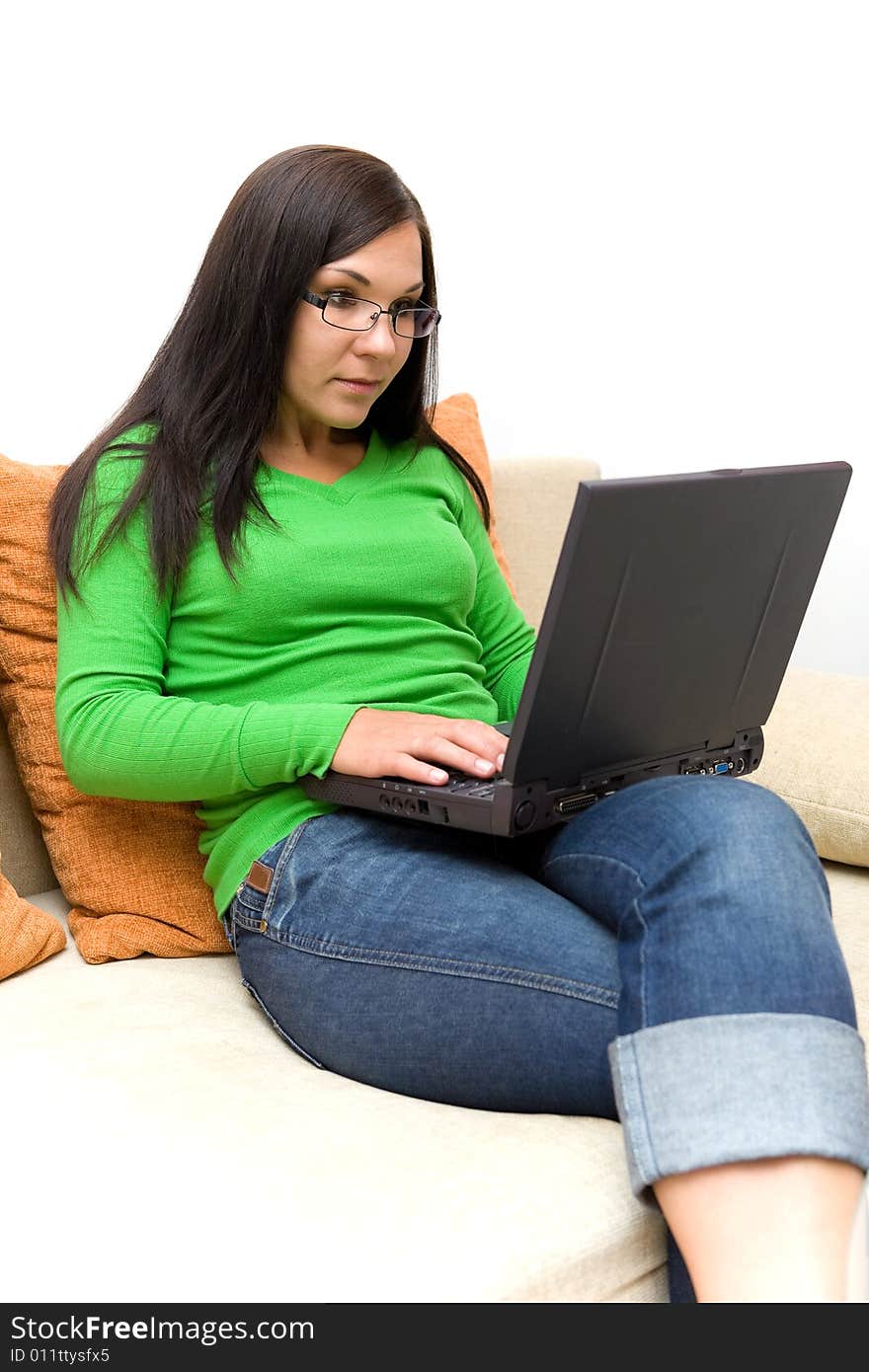 Woman with laptop