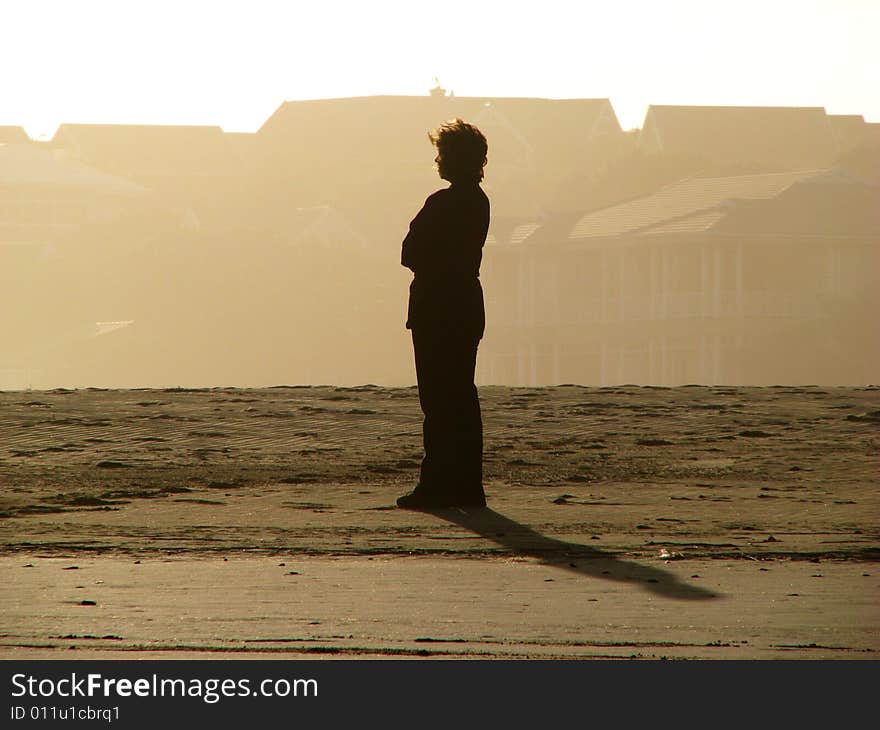 Silhouette of a woman