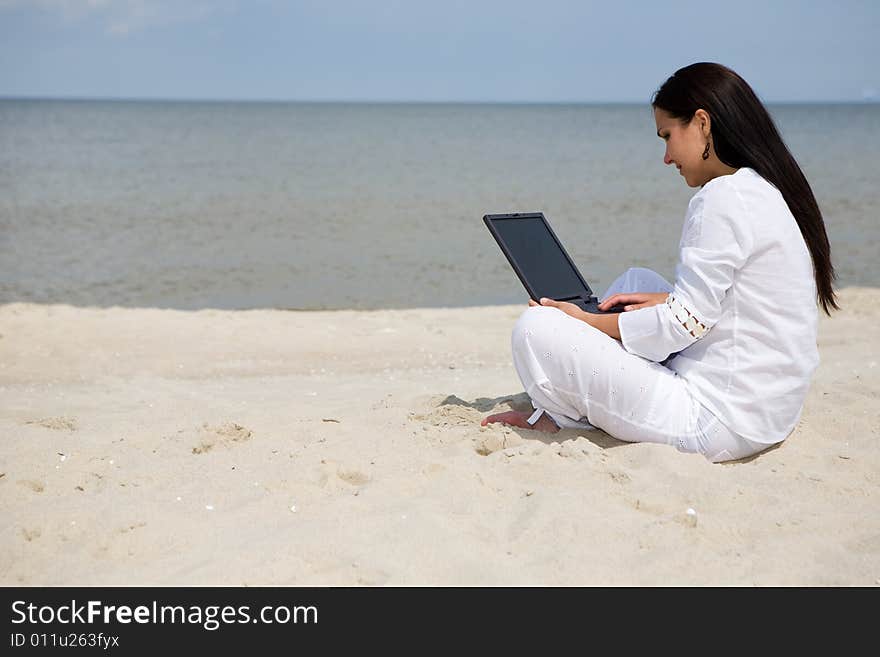 Woman With Laptop