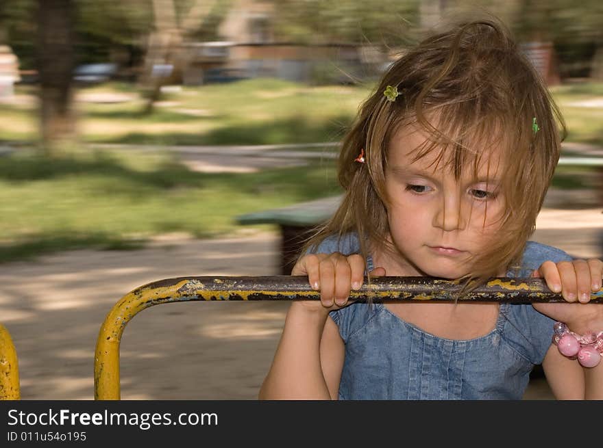 3 year old girl's portrait. 3 year old girl's portrait