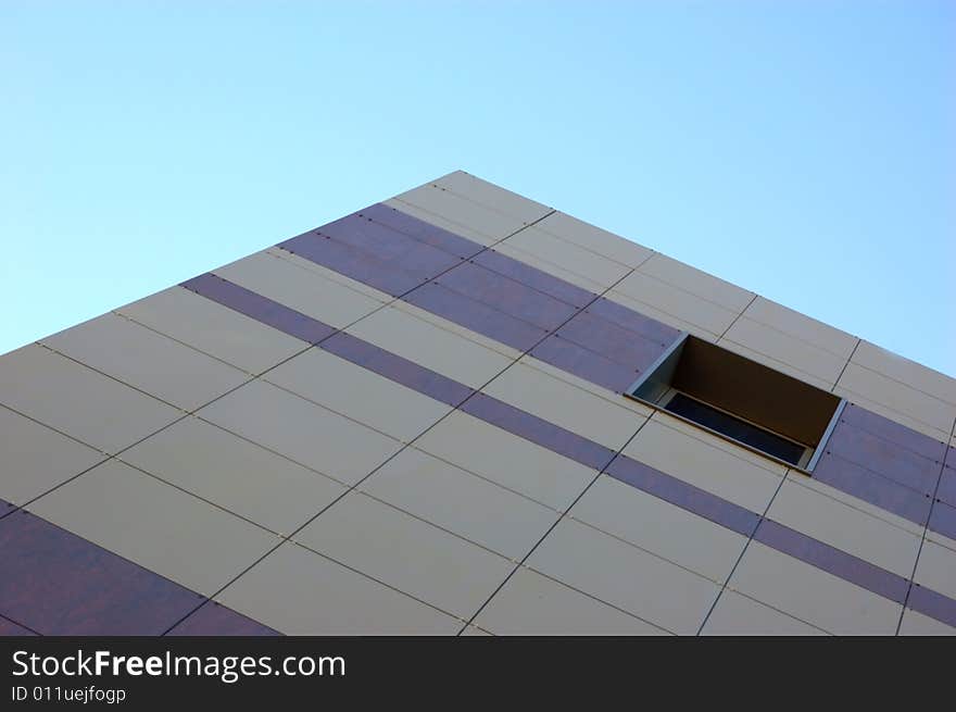 Wall of new modern office building. Wall of new modern office building