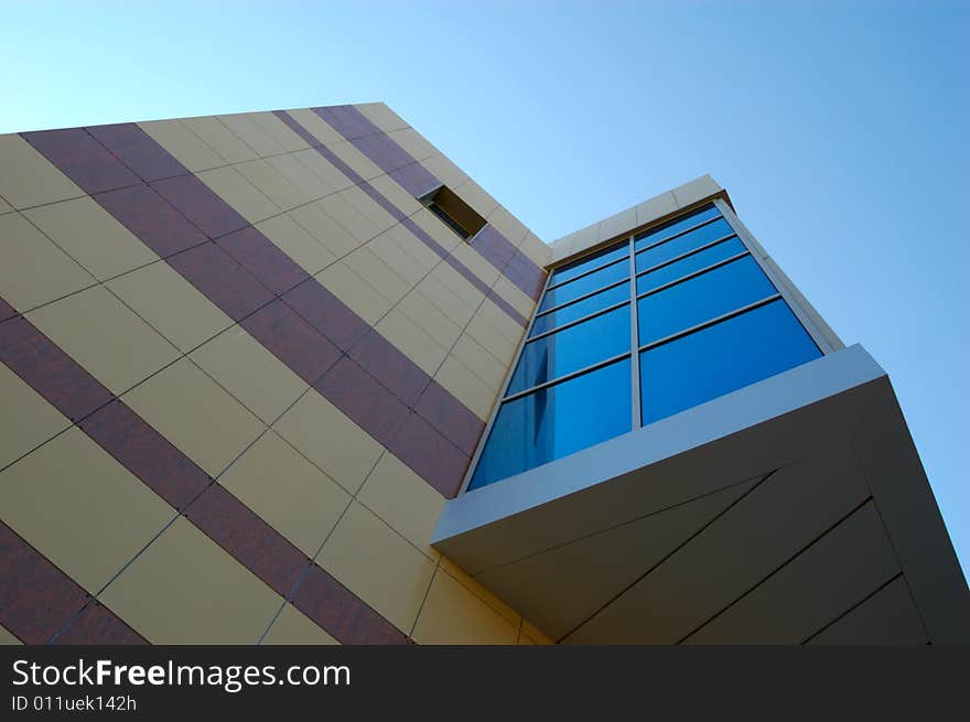 Wall of new modern office building. Wall of new modern office building