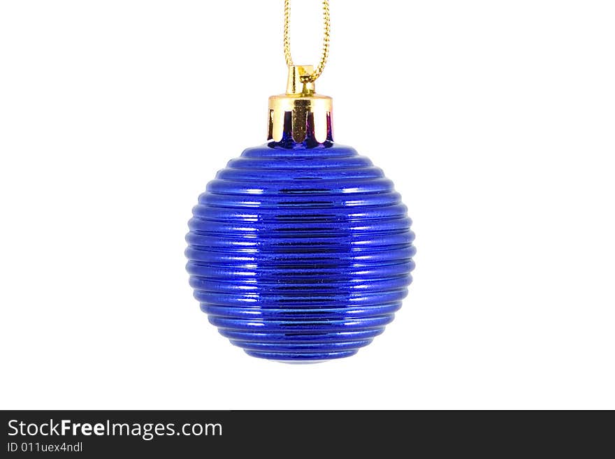 A christmas ornament - seasonal decoration - isolated - close up. A christmas ornament - seasonal decoration - isolated - close up