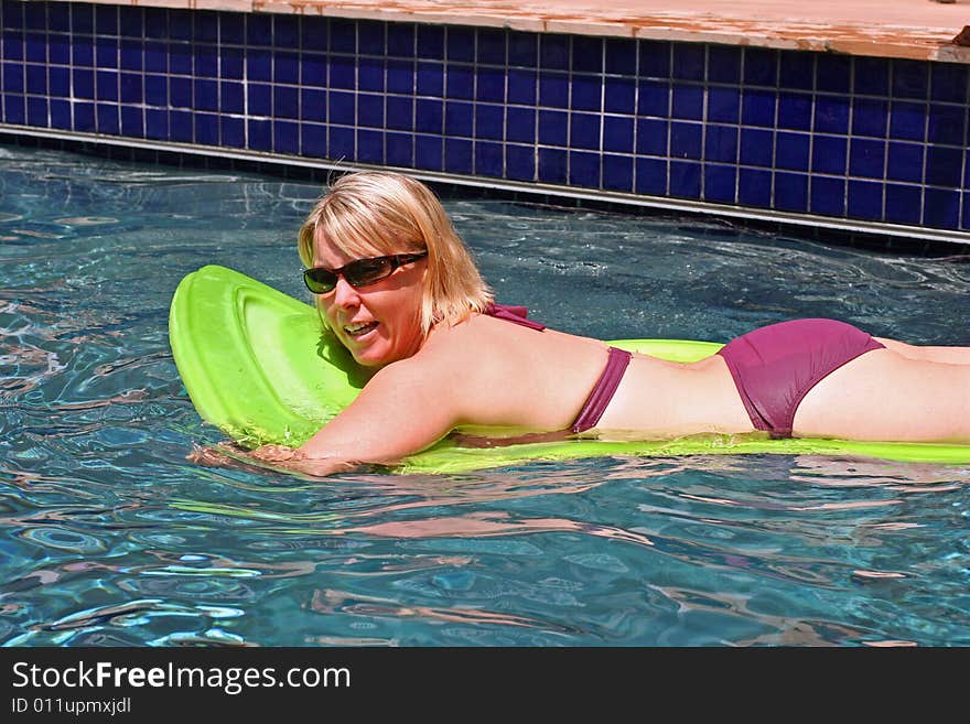 Beautiful Blonde woman in bikini