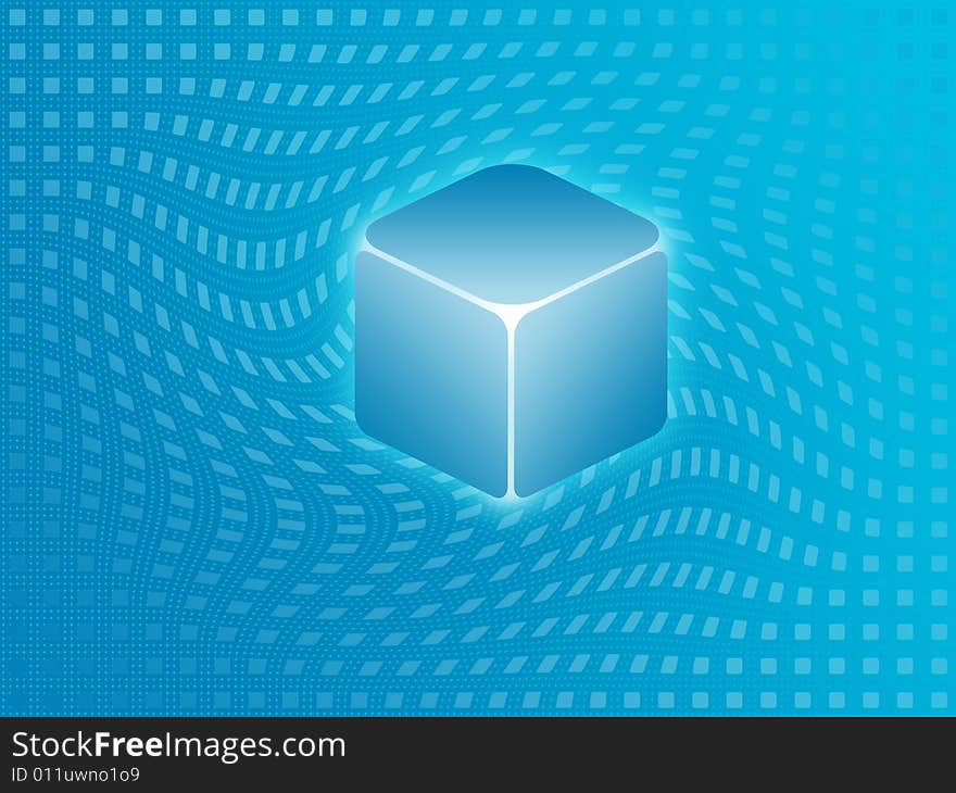 Blue Cube Background